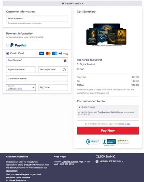 Secure Checkout ClickBank